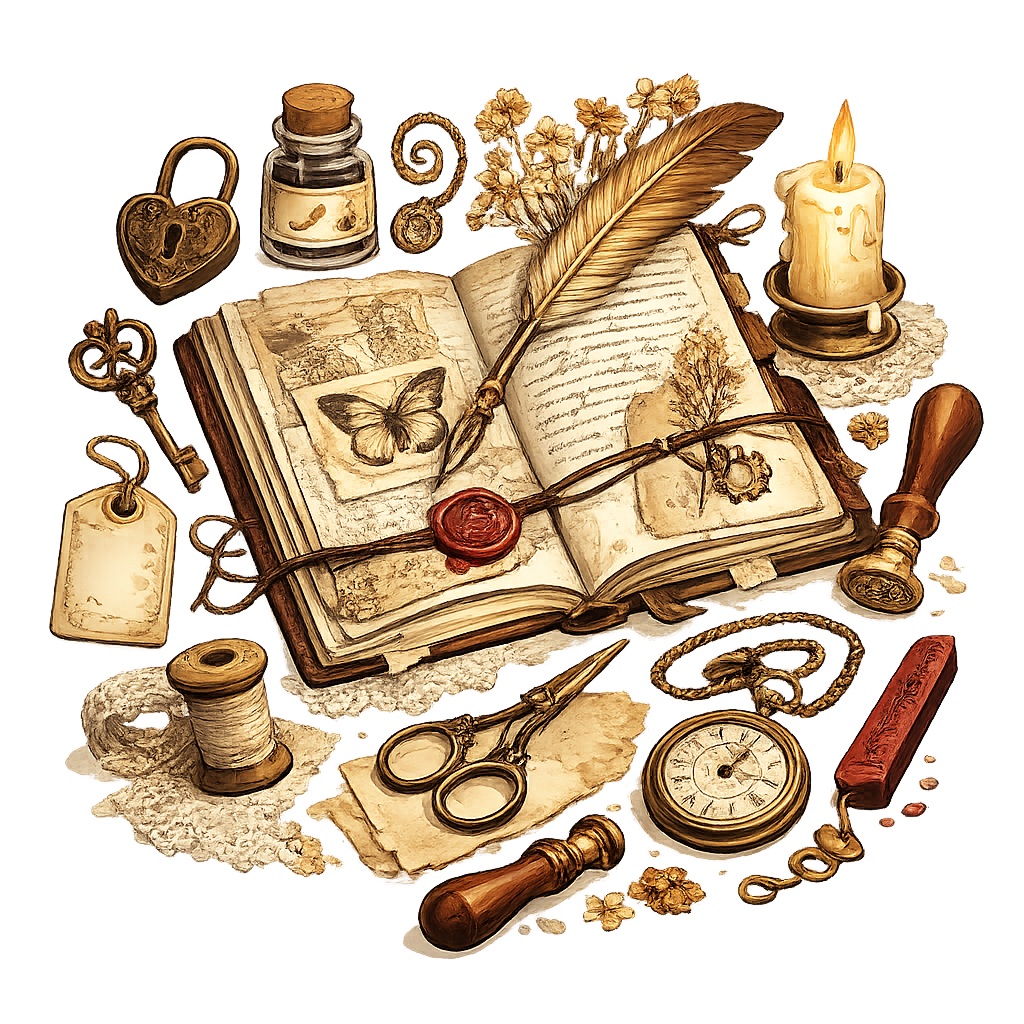 Secret Techniques for Vintage Journal Making Guide